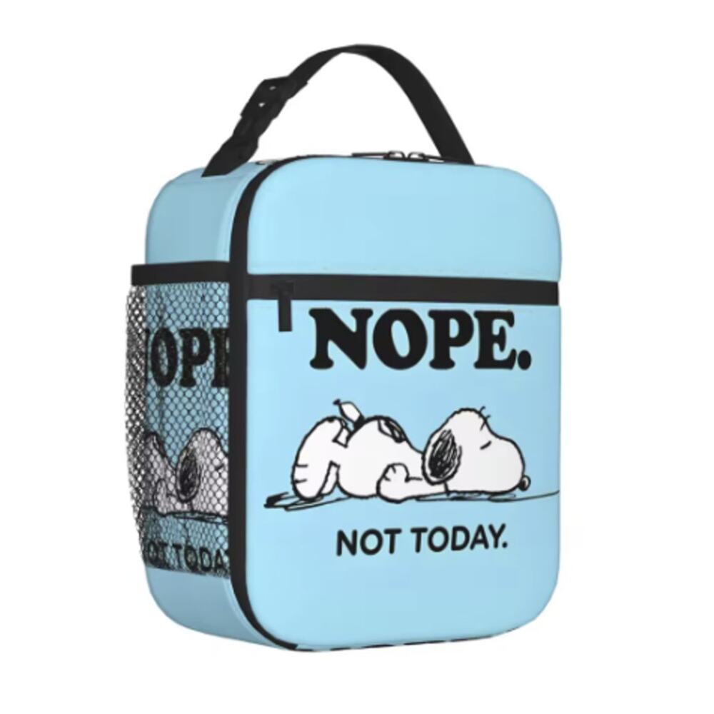 New Snoopy "Nope, Not Today" Lunch Bag/Bento Box, For Work or School